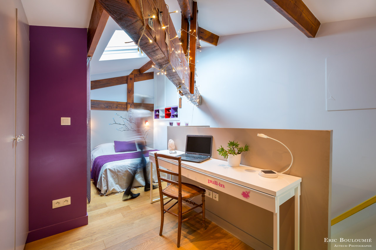 Reportage photo d'architecture dans une maison individuelle sur la commune du Teich