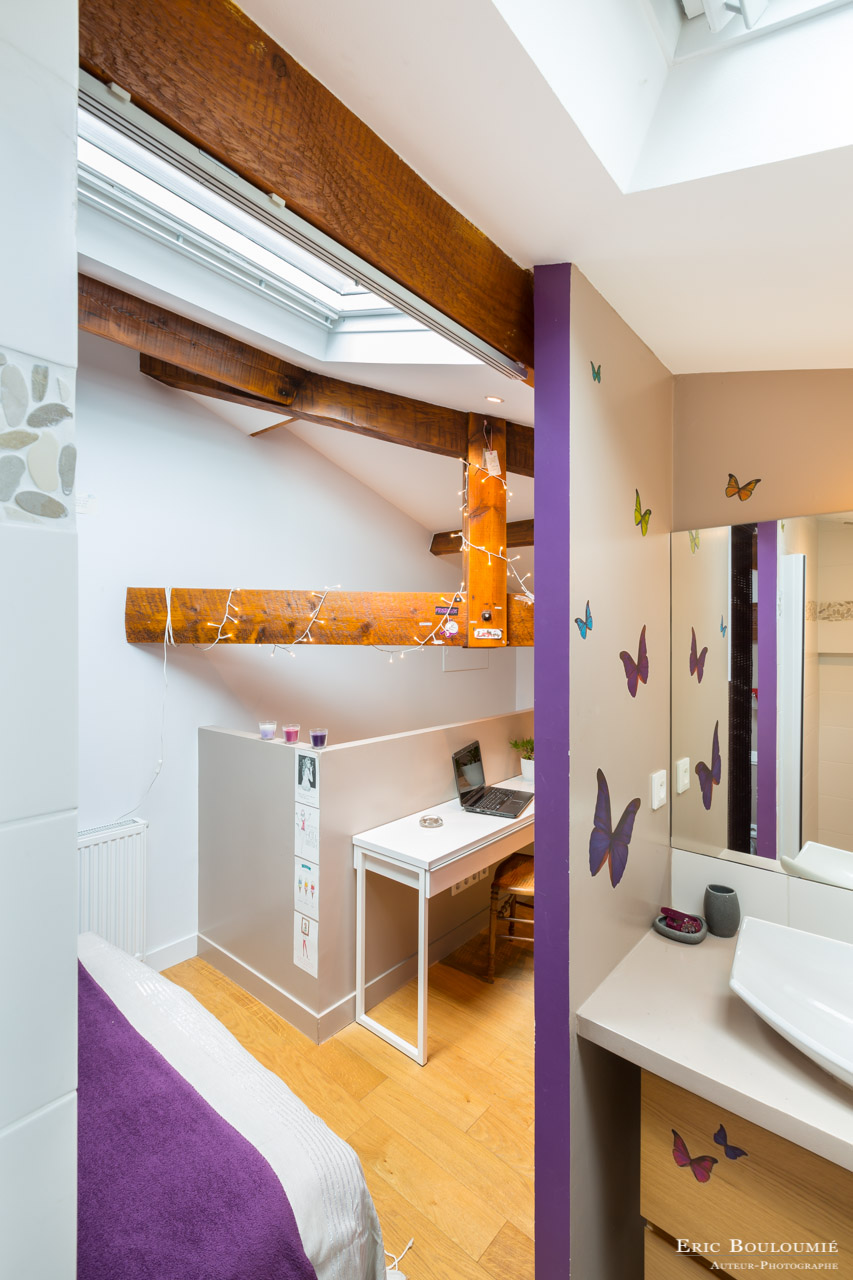 Reportage photo d'architecture dans une maison individuelle sur la commune du Teich