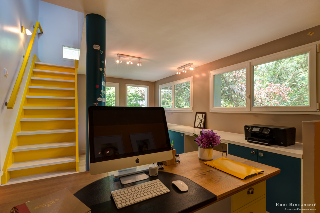 Reportage photo d'architecture dans une maison individuelle sur la commune du Teich